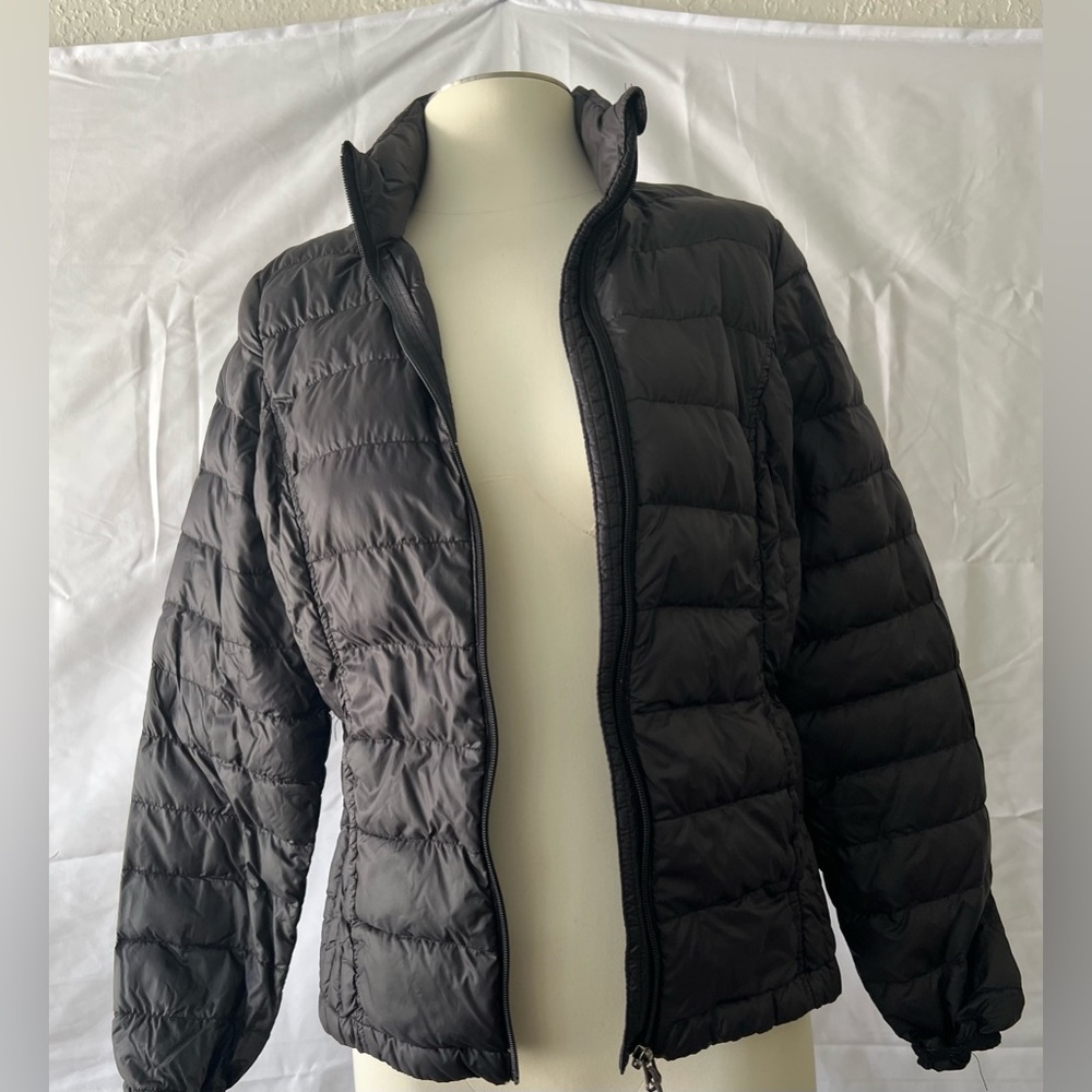 Down Puffer Black Quilted Jacket. - image 5